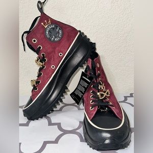 CONVERSE Run Star Hike Platform RED Bordeaux Gold 573065C platform  SZ 8